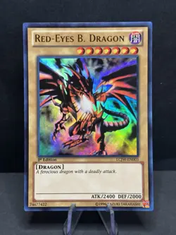 Yu-Gi-Oh! TCG Red-Eyes B. Dragon LCJW-EN003 1st Edition Ultra Rare LP - Image 1