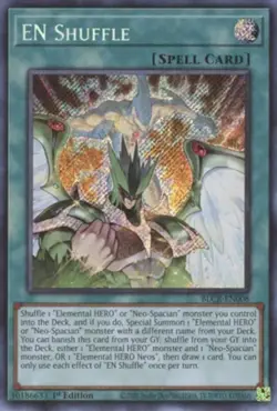 x1 EN Shuffle - BLCR-EN008 - Secret Rare - 1st Edition Yu-Gi-Oh! M/NM - Image 1