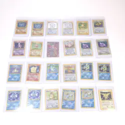 Vintage Pokemon Card Lot, 24 Vintage Heavy Played Holos - Image 1