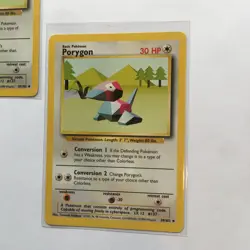 Vintage Pokemon Card Lot of 2 Porygon Uncommon Base Set 039/102 1999 Wizards - Image 2