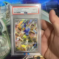 2024 Pokemon Cramorant Illustration Rare Card PSA 10 Pokemon TCG 176/167 - Image 1