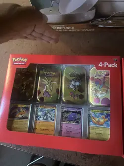 Pokemon 4 Mini Tins + 4 Promo Cards Bundle - 151 SAMS CLUB EXCLUSIVE - Image 3