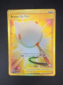 Scoop Up Net 207/192 NM Pokemon Rebel Clash Gold Secret Rare Card TCG - Image 1