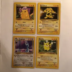 Vintage 1999 Pokemon Card Lot Base Set Jungle Pikachu Rare NM+ - Image 1