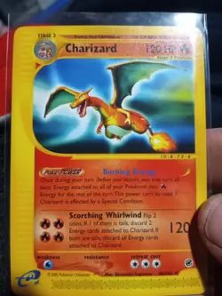 Charizard 40/165 EX/PL -Vintage Rare Pokemon Card- Non Holo Expedition (h) - Image 1