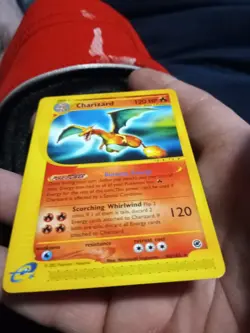 Charizard 40/165 EX/PL -Vintage Rare Pokemon Card- Non Holo Expedition (h) - Image 5