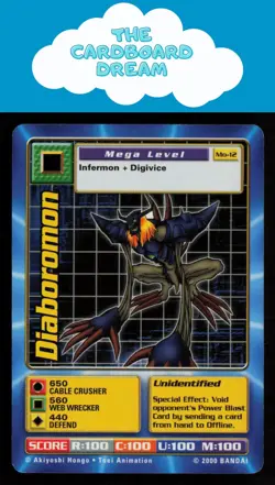 Diaboromon / Digimon Digi-Battle / MO-12 / Movie Promo Card / 2000 Bandai - Image 1