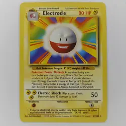Electrode 21/102 Base Set WOTC Unlimited Rare - Pokemon Card - LP - - Image 1