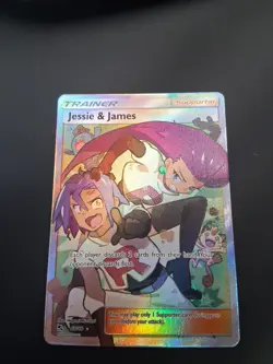 Jessie & James - 68/68 - Pokemon Hidden Fates Sun & Moon Full Art Rare Card NM - Image 3