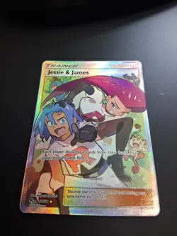 Jessie & James - 68/68 - Pokemon Hidden Fates Sun & Moon Full Art Rare Card NM - Image 4