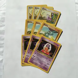 Vintage 1999 Pokemon Card Lot of 9 Base Set Near Mint or Better - Image 1