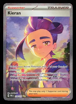 Kieran 174/131 Special Illustration Rare Prismatic Evolutions Pokemon Card - Image 1