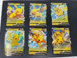 Pikachu V Promo Full Art Pokemon Trading Card Lot Holo SWSH - Image 1