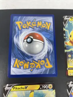 Pikachu V Promo Full Art Pokemon Trading Card Lot Holo SWSH - Image 3