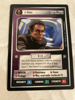 Star Trek CCG 1E DS9 LI NALAS Rare Card NEVER PLAYED - Image 1