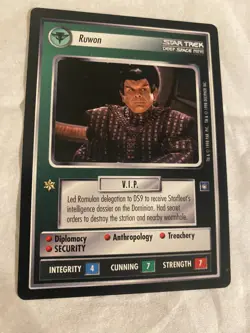 Star Trek CCG 1E DS9 RUWON Rare Card NEVER PLAYED - Image 1