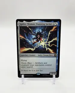 Spider-Woman, Stunning Savior Rare Magic The Gathering Marvel's Spider-Man 152 - Image 1