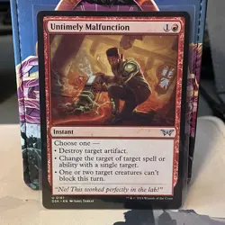 Untimely Malfunction Duskmourn: House of Horror Regular NM #0161 - Image 1