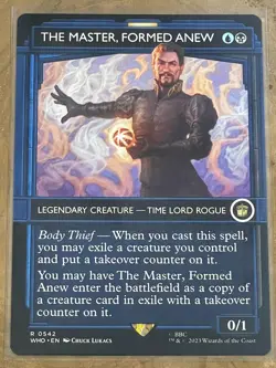 The Master, Formed Anew - Showcase R MTG Universes Beyond: Doctor Who - NM, Mint - Image 1
