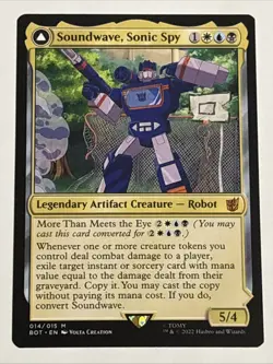 MTG Universes Beyond: Transformers Soundwave, Sonic Spy 014/015 NM Mythic - Image 1