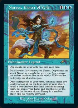 [1x] Narset, Parter of Veils (1041) - Foil - Retro Frame Near Mint, English Sec - Image 1