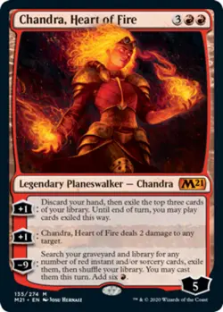 4 x Chandra, Heart of Fire - Core Set 2021 - NM-Mint - MTG - Image 1