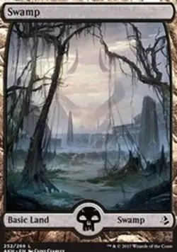 4 x Swamp (Full Art) - Amonkhet - Light Play - MTG - Image 1