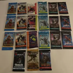Magic the Gathering Booster 21 Pack Mixed Lot - 3 Collector/ 18 Reg Boosters!!!! - Image 1