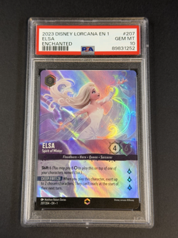 2023 Lorcana Elsa - Spirit of Winter The First Chapter Enchanted #207 PSA 10 - Image 1