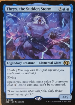 Thryx, the Sudden Storm 0065 Non Foil Rare Foundations Jumpstart MTG Near Mint - Image 1