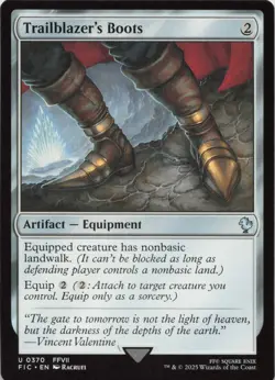 Trailblazer's Boots U Commander: FINAL FANTASY 370 - LP MTG - Image 1