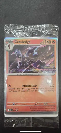 Pokemon TCG Phantasmal flames staff promo sealed set of 4 - Image 1