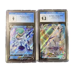 2021 Pokemon Ice Rider Calyrex VMAX 046/198 AND V 045/198 Lot CGC Graded 9/9.5 - Image 1