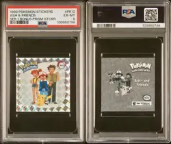Pikachu & Friends 1999 Artbox Prism Pokemon Stickers Series 1 PSA 6 #PR12 - Image 3