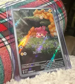 Pokemon TCG Pawmi 226/091 Paldean Fates- Illustration Rare- Pack Fresh- NM. - Image 1
