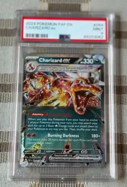2023 POKEMON OBSIDIAN FLAMES 125 CHARIZARD EX PSA 9 - Image 1