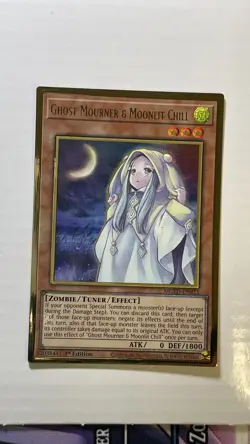Yugioh Ghost Mourner & Moonlit Chill 1st Edition Gold Rare Holo - NM 💎 - Image 1