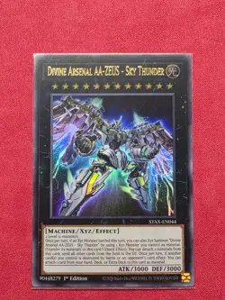 Yugioh Divine Arsenal AA-ZEUS - Sky Thunder STAX-EN044 Ultra Rare 1st Ed NM - Image 1
