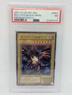 Yu-Gi-Oh | Red-Eyes Black Dragon | P5-01 | PSA 7 - Image 1