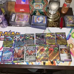 Pokemon TCG Card Lot Of 12 New Mega EX,EX,JP EX,GX,V,Trainer Rares - Image 1