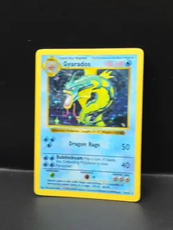 Pokemon Gyarados Holo Shadowless Rare TCG Base Set Card 6/102 - Image 2