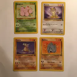 Vtg 90s Pokemon Card Lot Base Jungle Mitsuhiro Arita Art Set Combined Shipping - Image 1