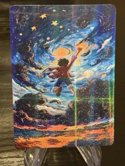 Monkey D. Luffy ONE PIECE GOD MODE Anime Holo Girl ACG Waifu Card - Image 2