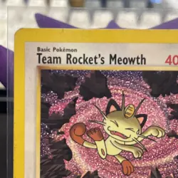 [MP] Team Rocket’s Meowth English Black Star Promo No 18 Pokemon Card - Image 2