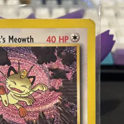 [MP] Team Rocket’s Meowth English Black Star Promo No 18 Pokemon Card - Image 3