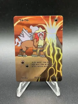 Pokederp Holo Teitei 2/2 Secret Rare - Entei Pokemon Custom Derpy Card - Image 1