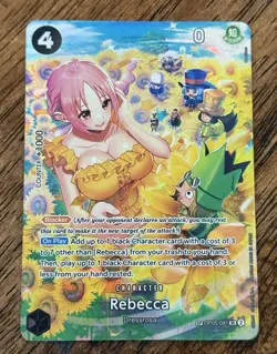 One Piece Card Game Rebecca OP05-091 Super Rare English Edition Alternate Art NM - Image 1