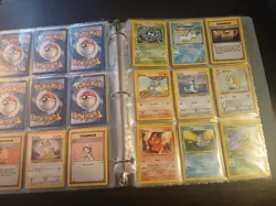 Vintage Pokemon TCG WOTC Y2K Card Binder- Most Are Heavily Played Damaged Cards - Image 4