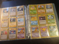 Vintage Pokemon TCG WOTC Y2K Card Binder- Most Are Heavily Played Damaged Cards - Image 5