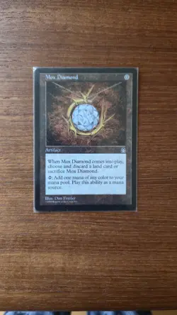 Mox Diamond Stronghold 1998 Near Mint Mtg Magic The Gathering Illus. Dan Frazier - Image 1